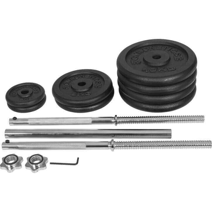N levytankosetti 60 kg suoralla tangolla