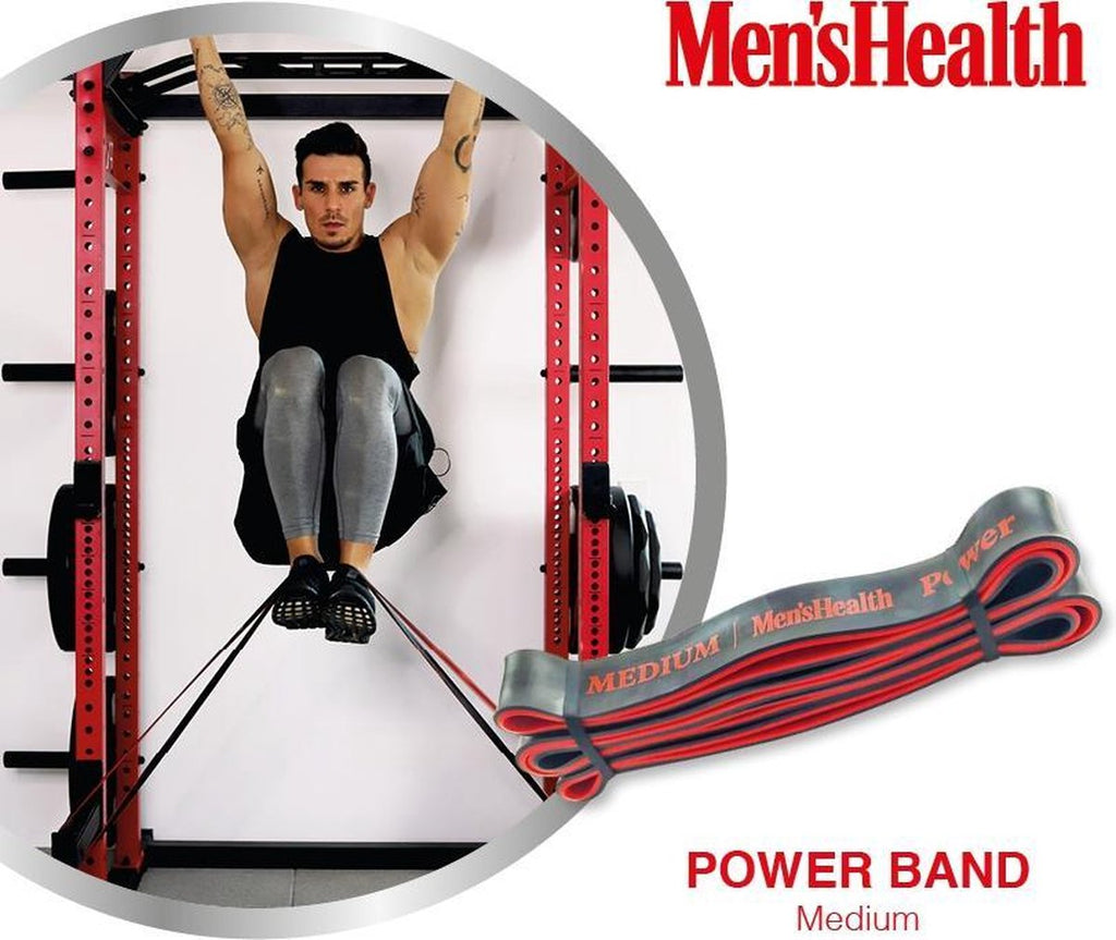 Men's Health POWER vastuskuminauha, musta/punainen