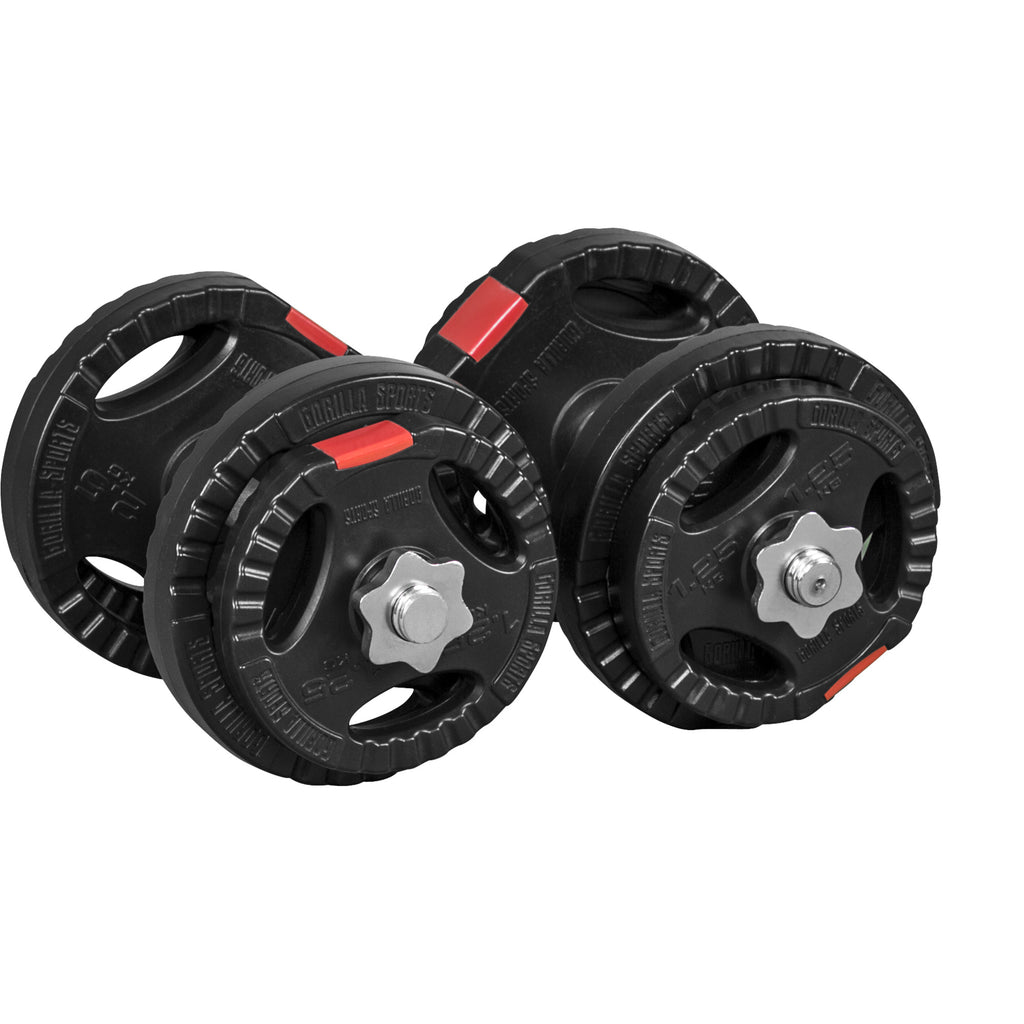 Tri Grip käsipainosetti 20 kg kierrelukoilla