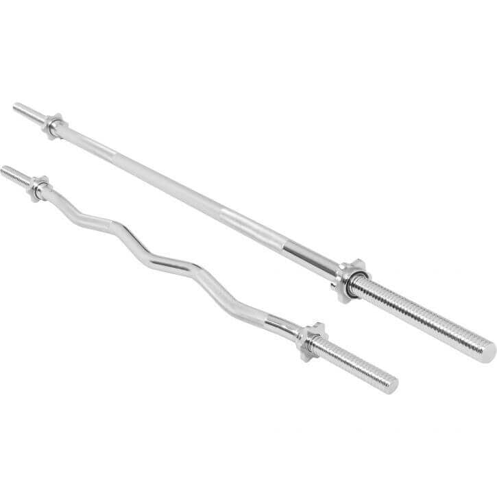 Levytankosetti 120 cm EZ-tanko ja 170 cm suoratanko