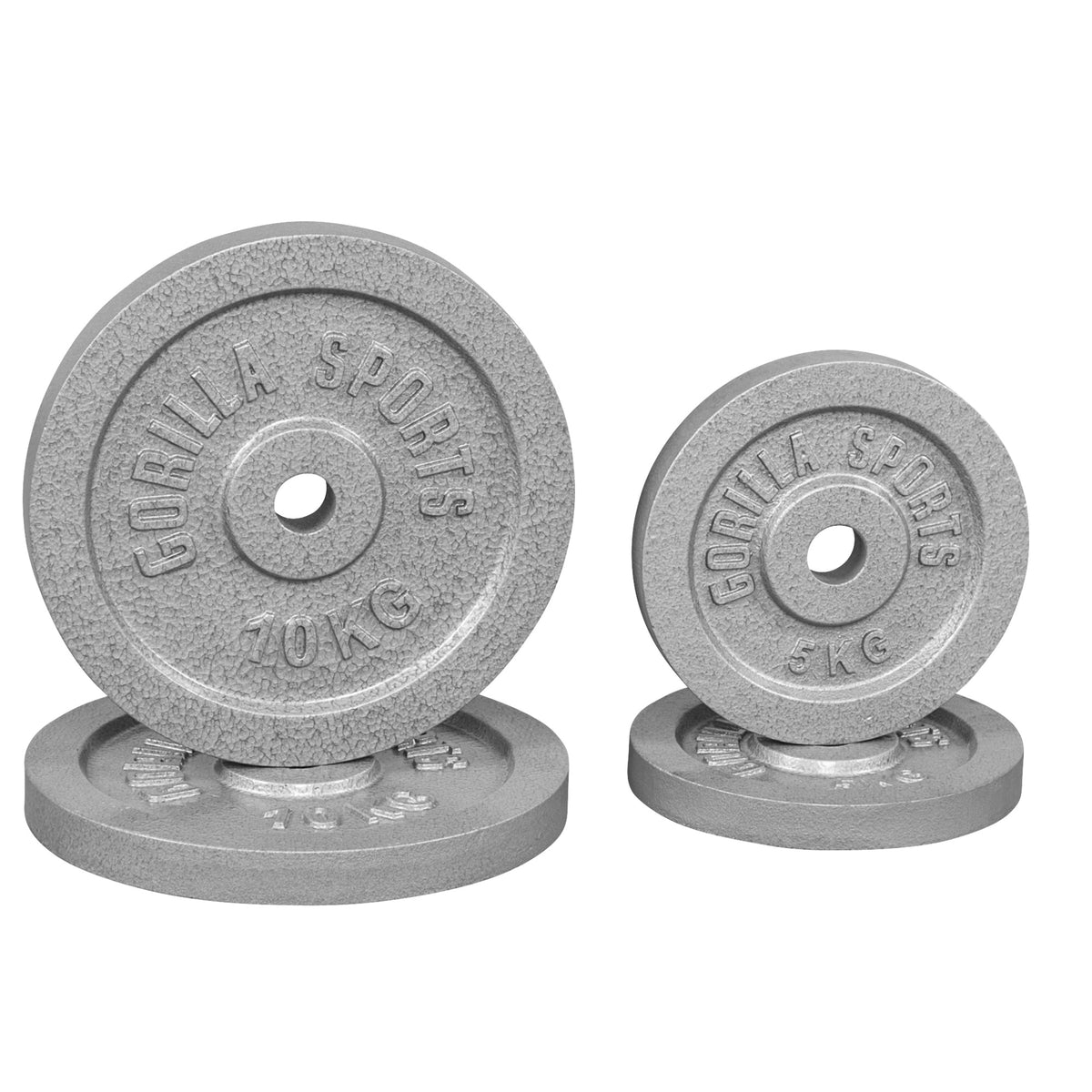 Valurautaiset levypainot 30 mm, 2 x 10 kg + 2 x 5 kg