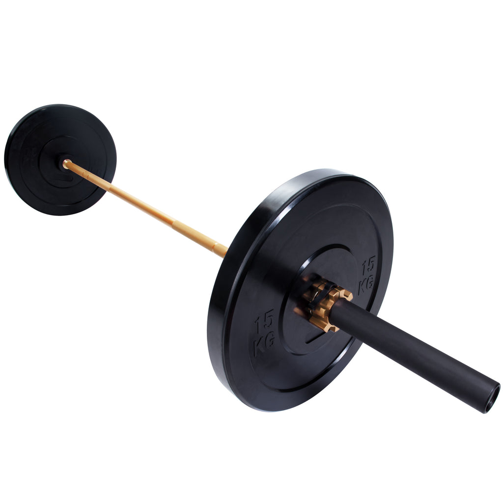 Olympia-levytanko 220 cm 20 kg kulta, gold, titaani /musta