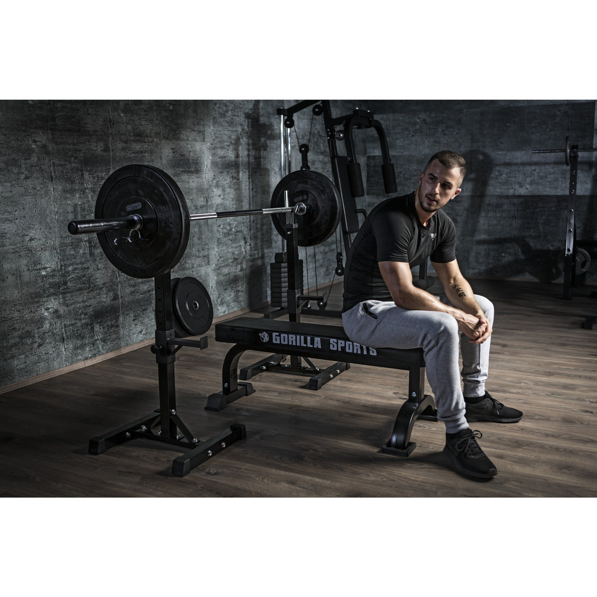 Heavy Duty tasapenkki max 400 kg, musta