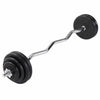 EZ-levytankosarja 35 kg kumipinnoitetuilla levyillä