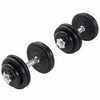 Kumipinnoitettu käsipainosetti 30 kg