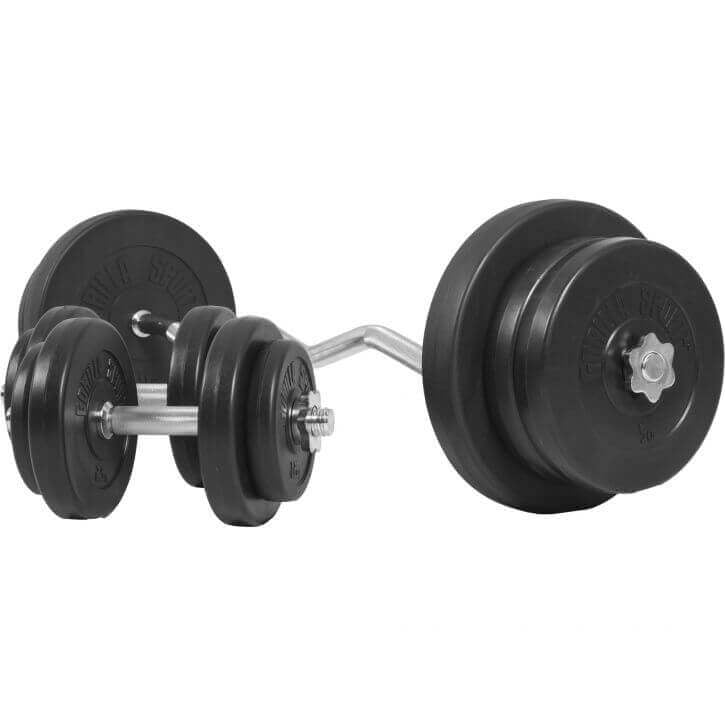 Vinyylinen levytankosetti 70 kg EZ-tangolla