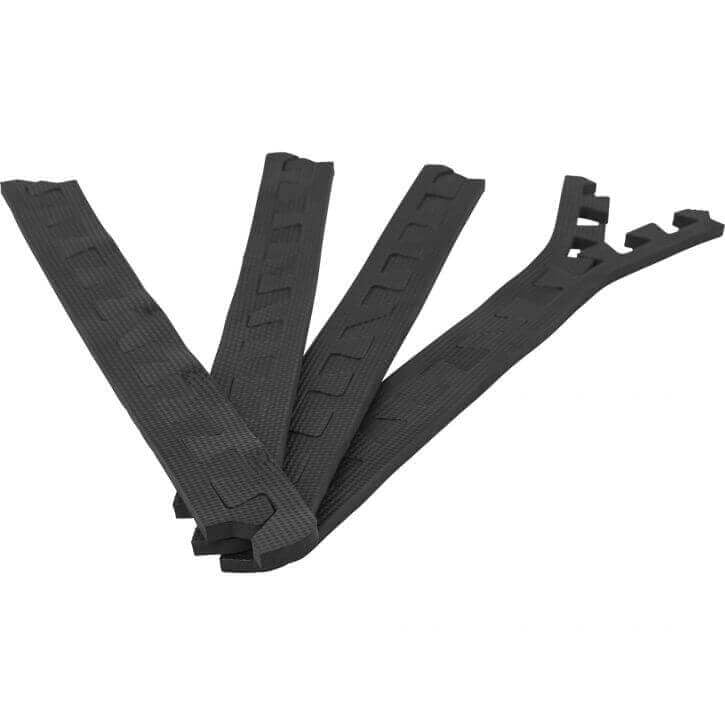 Suojamaton reunapalat 8 kpl 62,5 x 1,2 cm musta