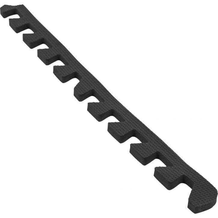Suojamaton reunapalat 8 kpl 62,5 x 1,2 cm musta