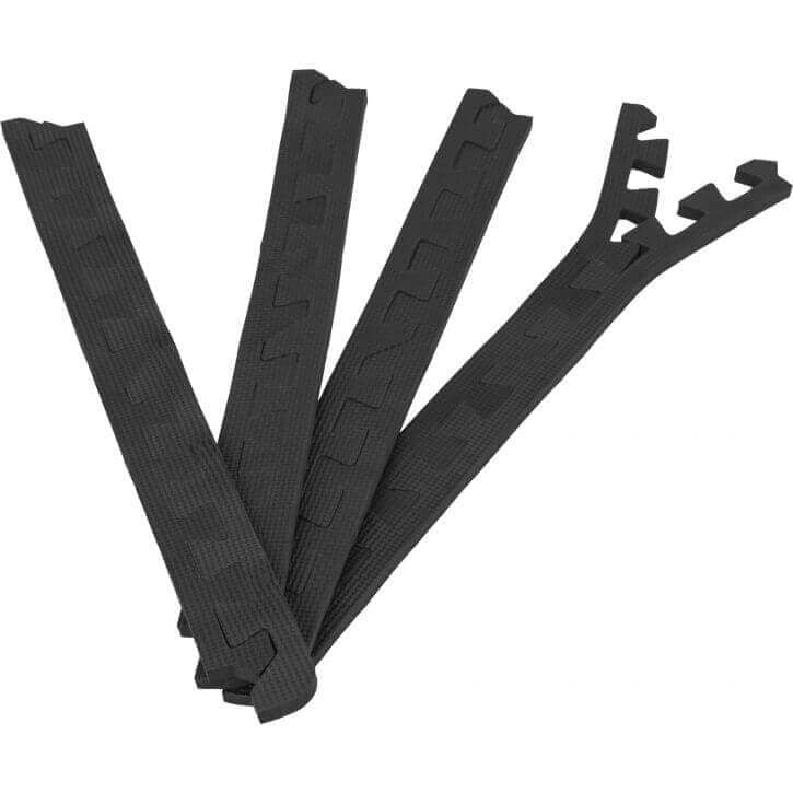 Suojamaton reunapalat 8 kpl 62,5 x 1,2 cm musta