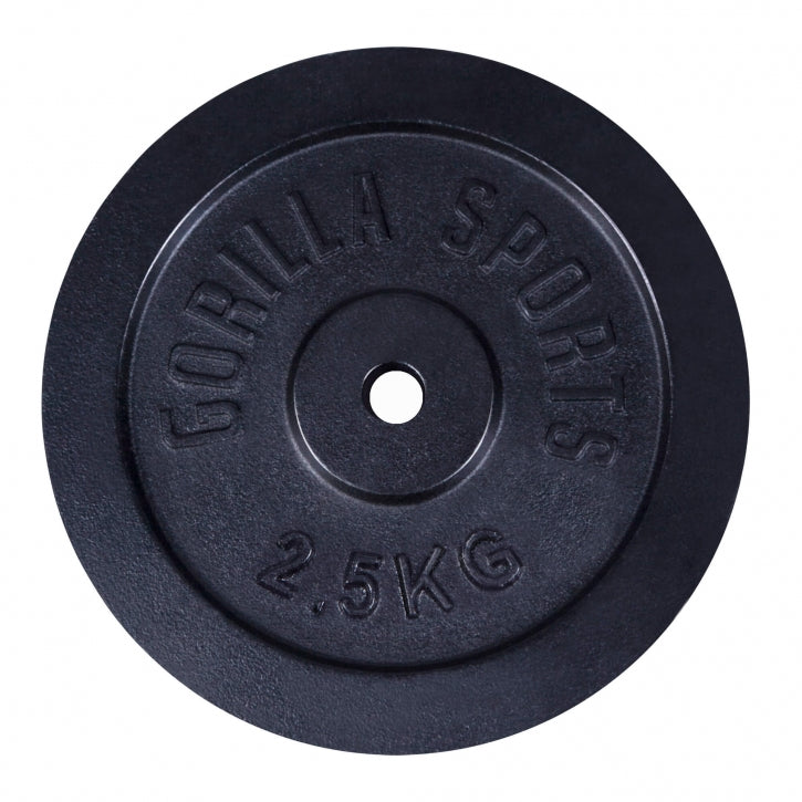 Valurautainen levypaino 2,5 kg, 30 mm