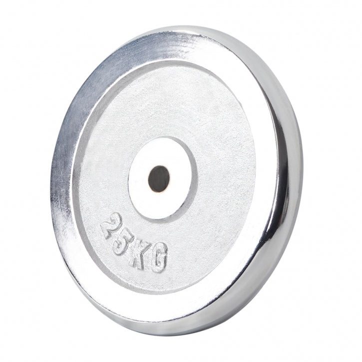 Kromipäällysteinen levypaino 25 kg 30 mm