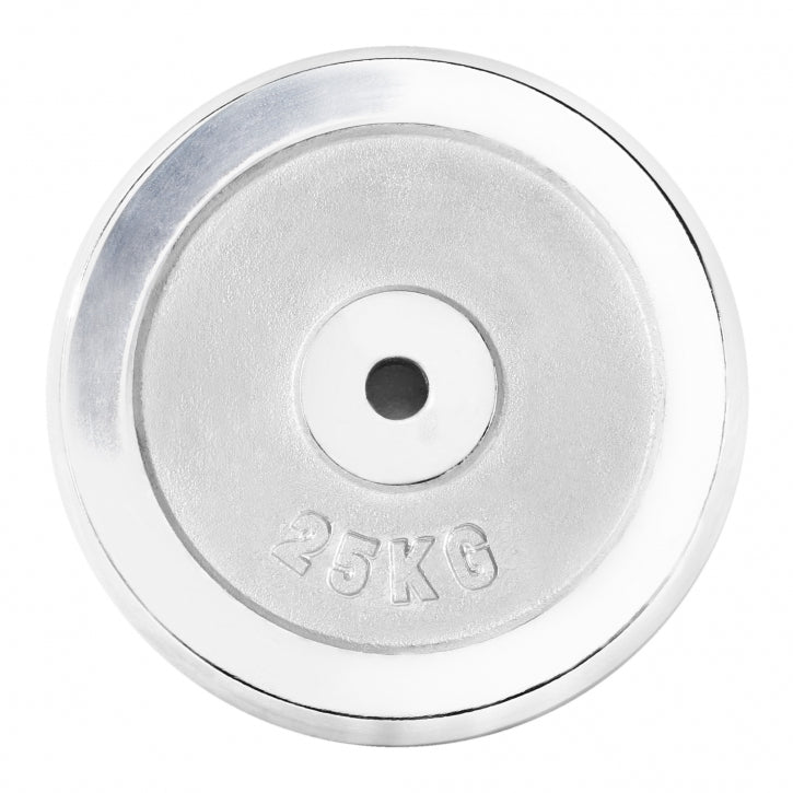 Kromipäällysteinen levypaino 25 kg 30 mm