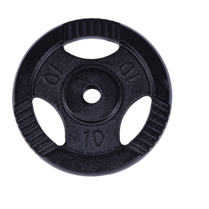 Valurautainen levypaino 10 kg otekahvoilla