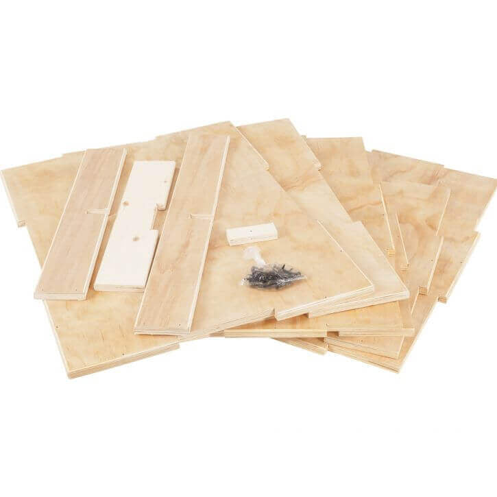 Puinen plyobox / hyppyboxi 60 x 50,5 x 75,5 cm