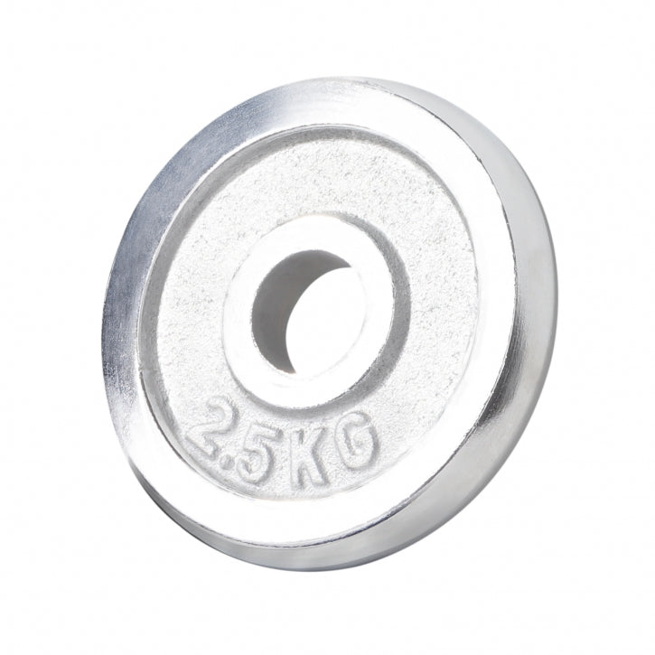 Kromatut levypainot 30 mm 27,5 kg setti