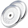 Kromatut levypainot 2 x 15 kg 30 mm