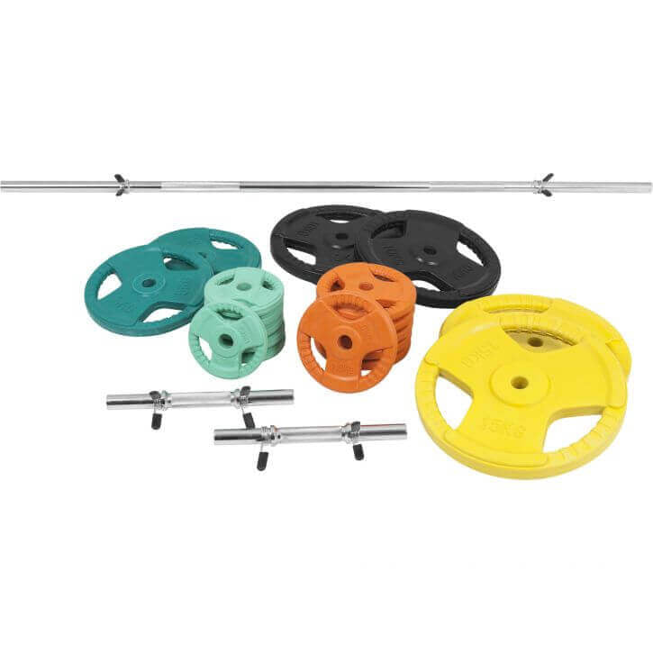 Levytankosarja 100 kg Tri Grip levypainoilla