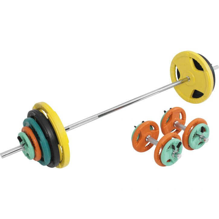 Levytankosarja 100 kg Tri Grip levypainoilla