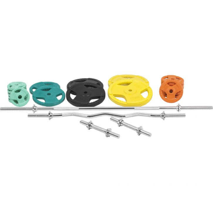 Levytankosarja 105 kg Tri Grip levypainoilla, 30mm