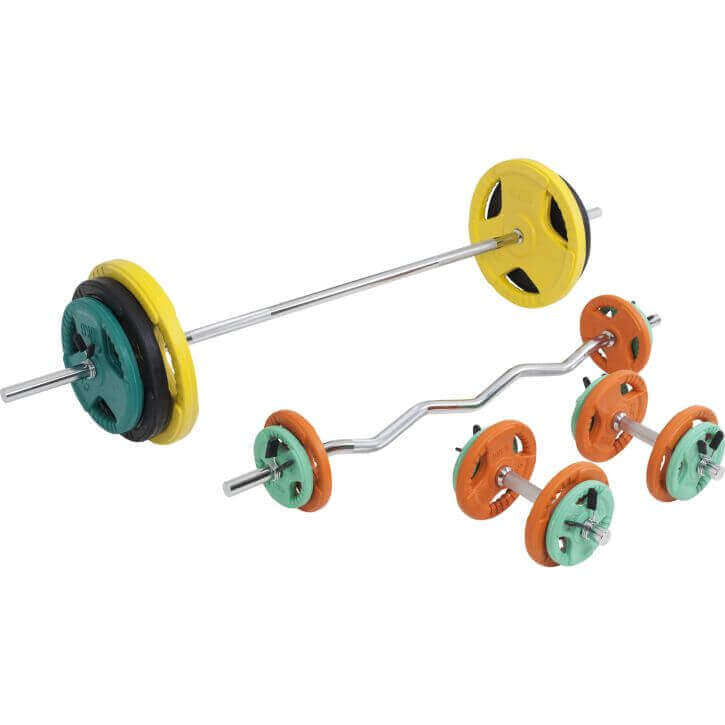 Levytankosarja 108 kg Tri Grip levypainoilla
