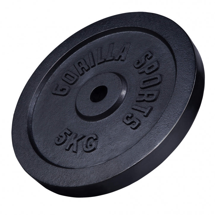 Valurautaiset levypainot 2 x 10 kg + 2 x 5 kg 30 mm