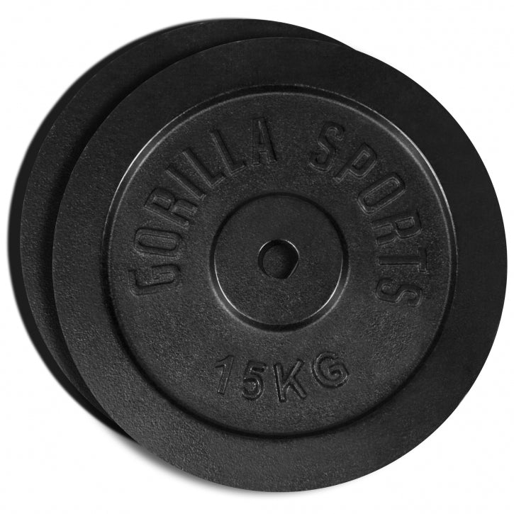 Valurautaiset levypainot 2 x 15 kg 30 mm