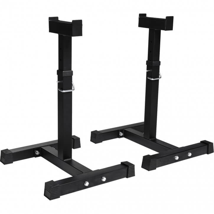 Säädettävät tankotelineet 2 kpl 52–71 cm