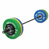 Bumper Plate levytankosarja 140 kg mustalla tangolla