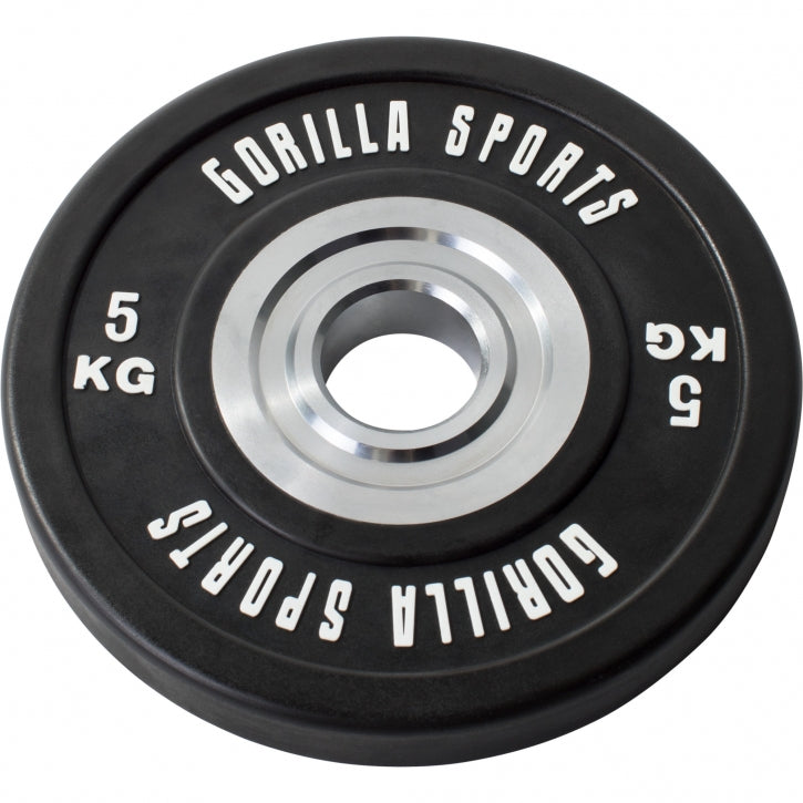 Bumper Plate levytankosarja 140 kg mustalla tangolla