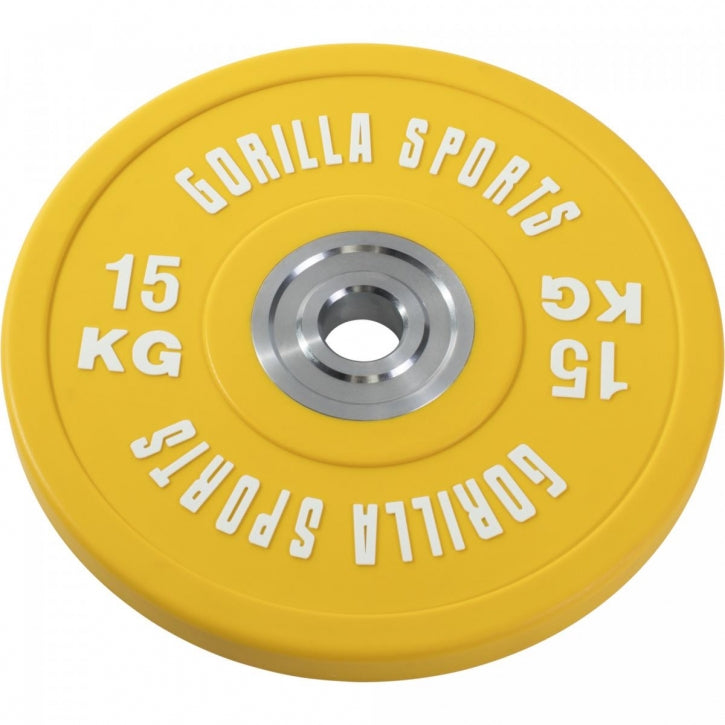 Bumper Plate levytankosarja 140 kg mustalla tangolla