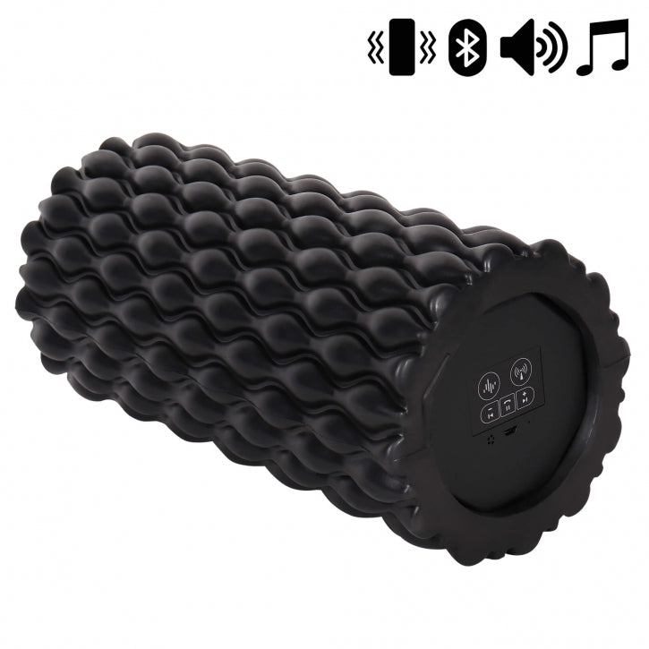 3-In-1 tärisevä foam roller 30 x 10 cm, musta