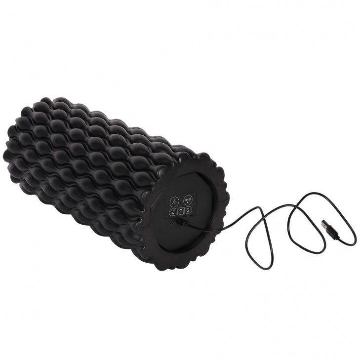 3-In-1 tärisevä foam roller 30 x 10 cm, musta