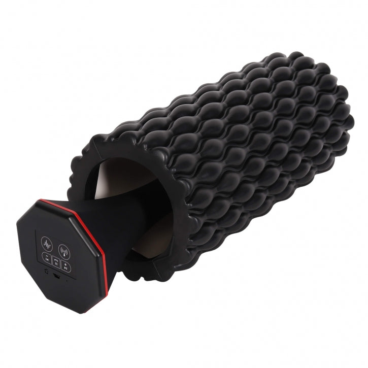 3-In-1 tärisevä foam roller 30 x 10 cm, musta