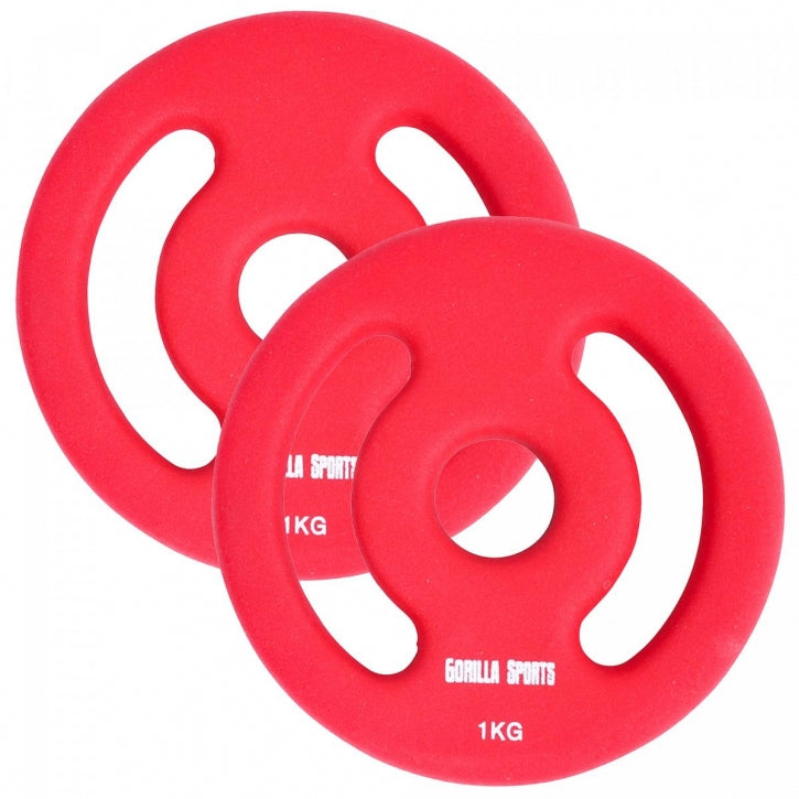 Bodypump-levypainot 2 kpl 1–5 kg, 30 mm