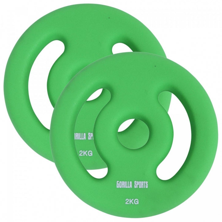 Bodypump-levypainot 2 kpl 1–5 kg, 30 mm
