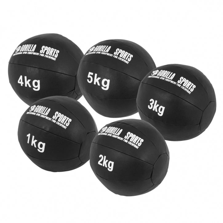 Wall Ball kuntopallosetti 1-5 kg