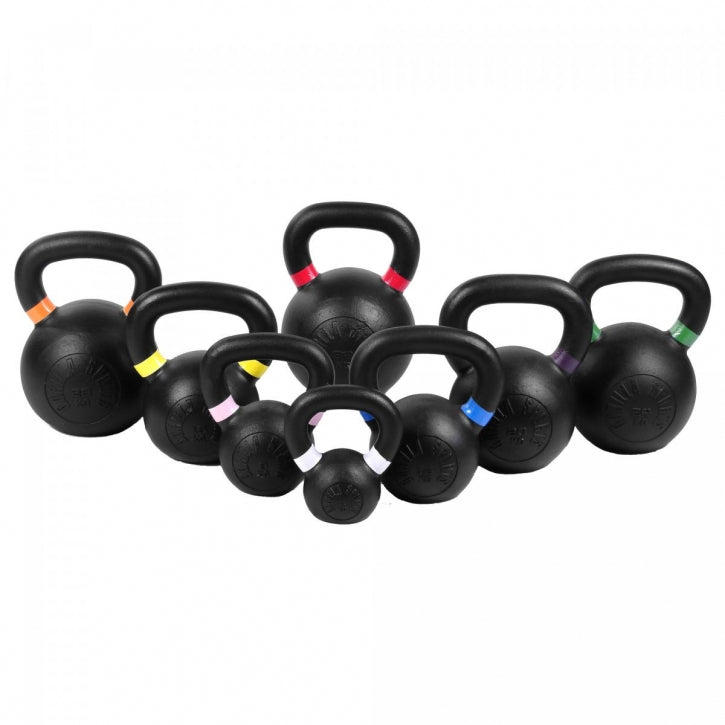 Valurautainen kahvakuulasetti 4–32 kg