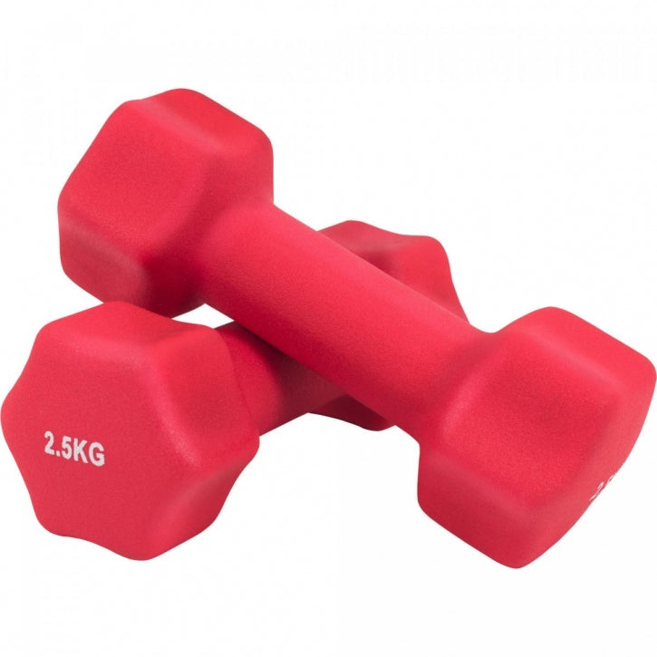 Aerobic hexagon-käsipainosetti 1–10 kg neopreenipinnoitteella