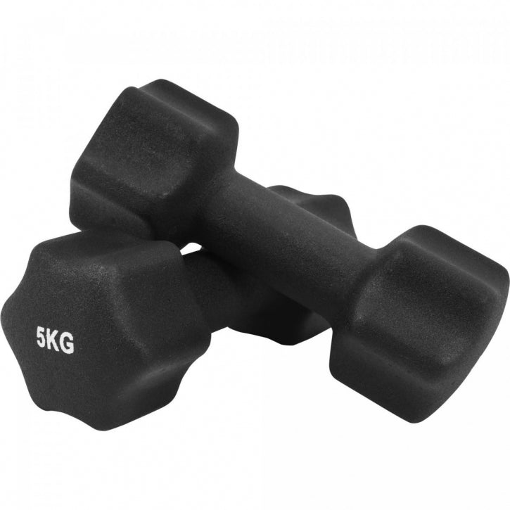 Aerobic hexagon-käsipainosetti 1–10 kg neopreenipinnoitteella