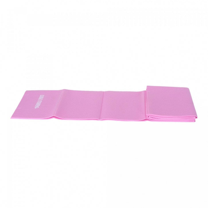 Taitettava joogamatto 4 mm kantolaukulla, pinkki