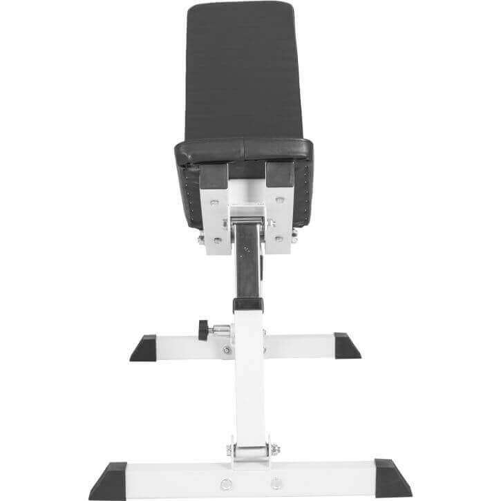 Säädettävä vinopenkki max 200 kg, valkoinen