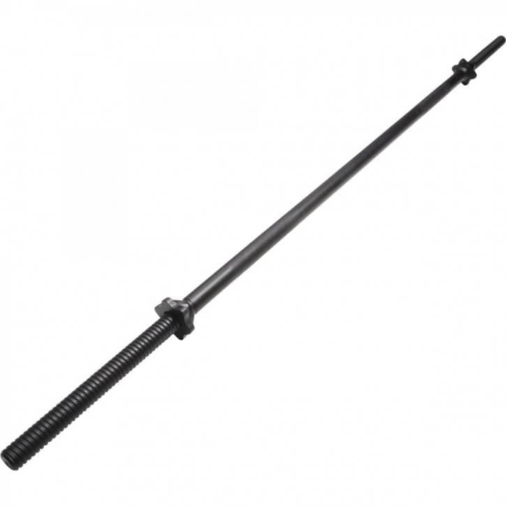 Suora levytanko 170 cm kierrelukoilla, 30 mm, musta