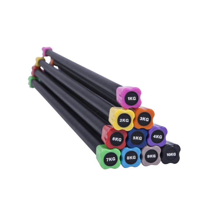 Aerobic Bar 1–10 kg – kiinteäpainoinen ryhmätreenitanko