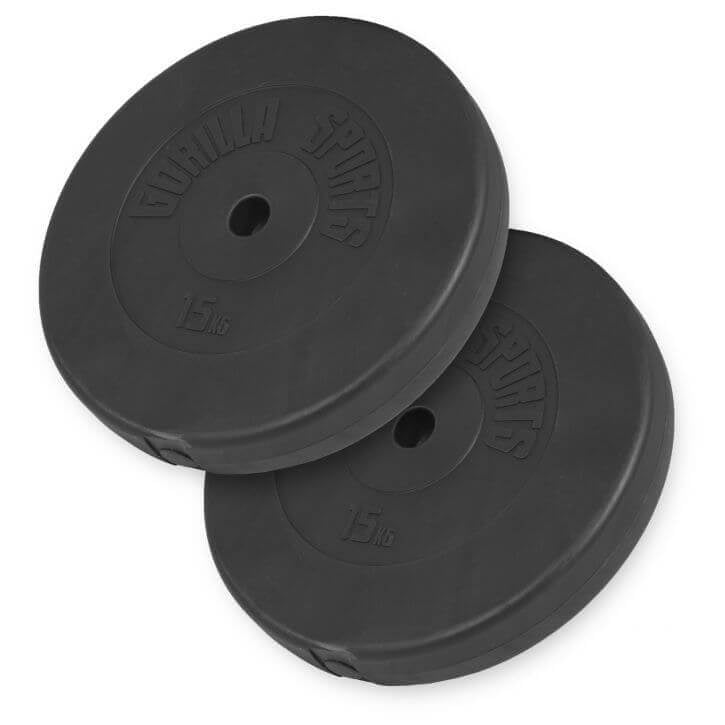 Vinyylilevypainot 30 mm, 2 x 15 kg