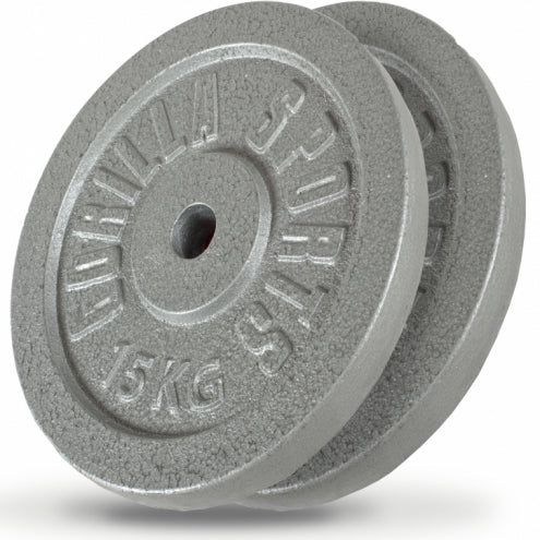 Valurautalevypainot 30 mm, 2 x 15 kg
