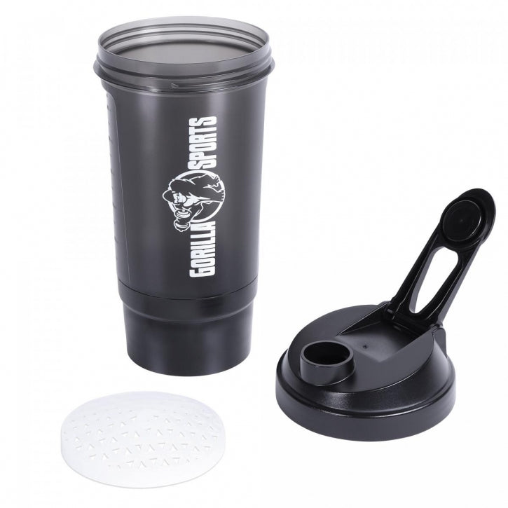 Shaker jauhelokerolla 500 ml