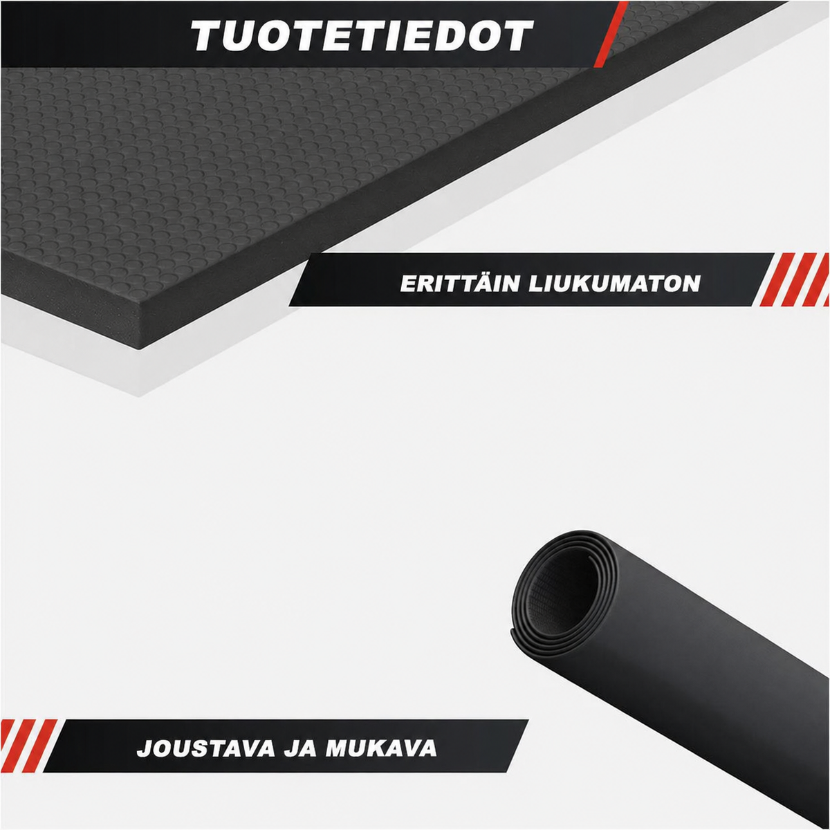 Liukumaton lattiansuojamatto 120/180 × 60 cm, paksuus 6 mm