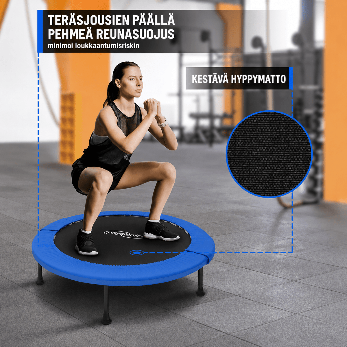 Fitness-trampoliini 81–122 cm
