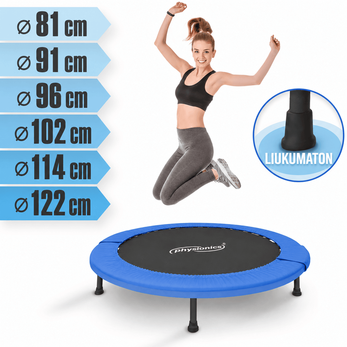Fitness-trampoliini 81–122 cm