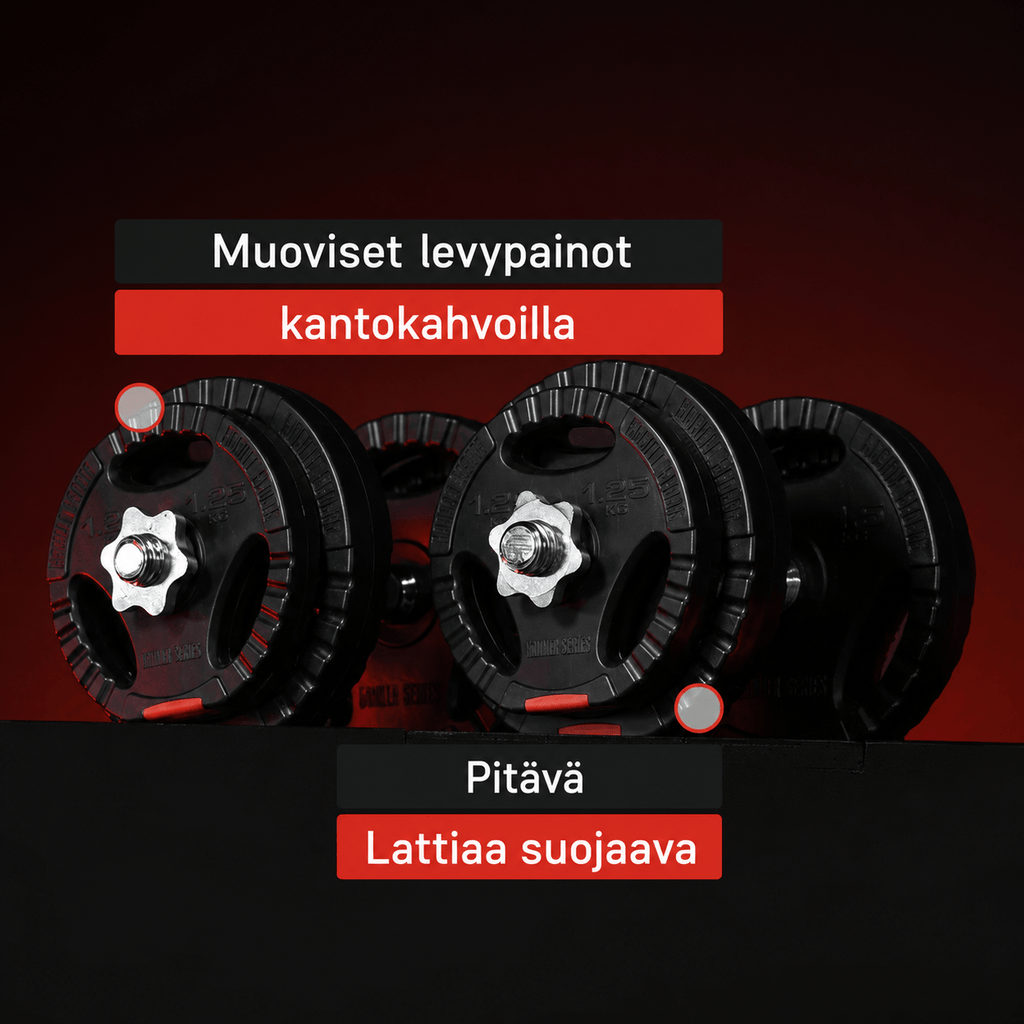 Vinyyli Tri Grip levytankosarja 100 kg